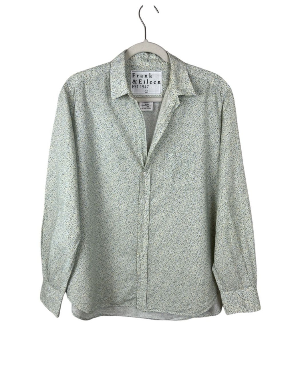 Frank & Eileen Eileen Floral Button Down Shirt Woven in Italy